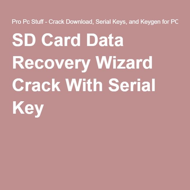 Vibosoft Card Data Recovery Serial Key